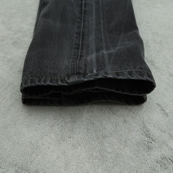 Levi's 505 Jeans Mens Size 40x32 Gray Regular Straight 100% Cotton Denim Fading - Picture 11 of 16